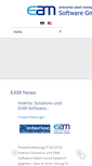 Mobile Screenshot of eam-software.de